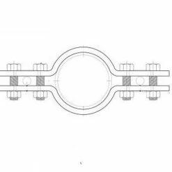 Promo 👍 PHD Manufacturing Fig 590 6 in. Plain Carbon Steel Pipe Clamp ⭐