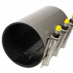 Discount ❤️ Romac Industries Style SS1 4 x 16 in. 304 Stainless Steel Tap on Pipe Repair Clamp 4.75 - 5.14 in. 👍