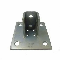 Cheapest ✨ PHD Manufacturing 6 in. 4- Hole Electro-Galvanized Strut Post Base for 1-5/8 in. Strut 😍