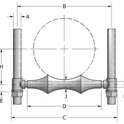 Cheapest ⌛ PHD Manufacturing 8 in. Pipe Roller Hanger ⭐