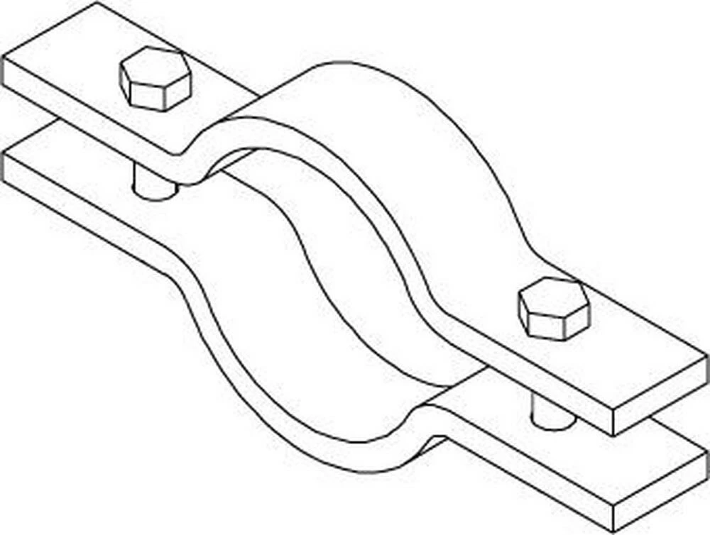 Cheap ๐ PHD Manufacturing Fig 580 4 in. Plain Carbon Steel Bolt Pipe Clamp โค๏ธ