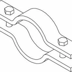 Outlet 😀 PHD Manufacturing Fig 580 8 in. Plain Carbon Steel Bolt Pipe Clamp 😉
