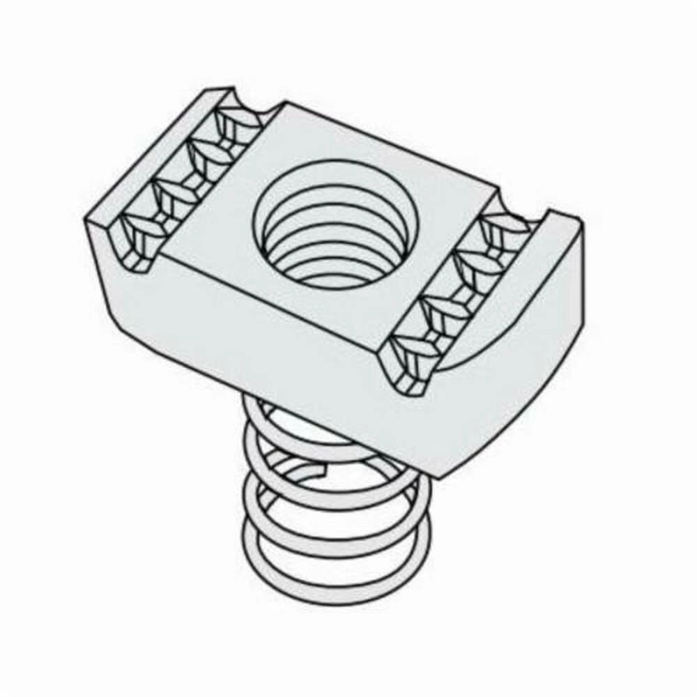 Budget β PHD Manufacturing 1/2 in. Electro-Galvanized Strut Nut with Long Spring π